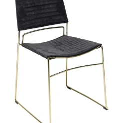 Stühle-KARE Design Stuhl Hugo Schwarz Gold