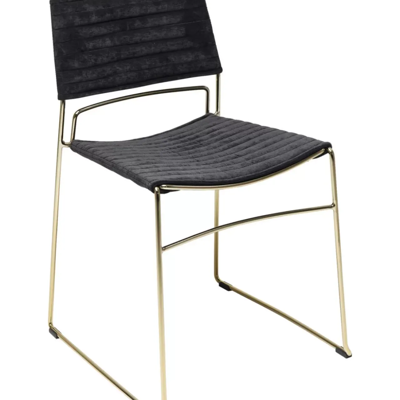Stühle-KARE Design Stuhl Hugo Schwarz Gold
