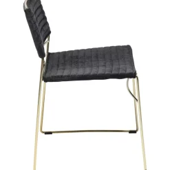 Stühle-KARE Design Stuhl Hugo Schwarz Gold