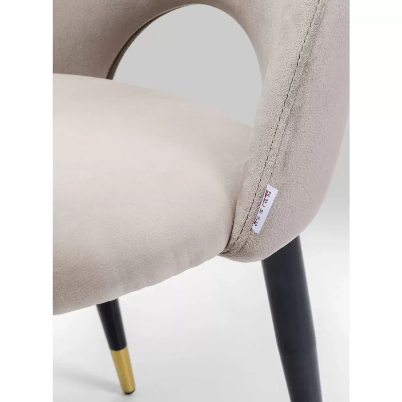 Stühle-KARE Design Stuhl Iris Velvet Beige