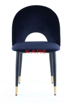 Stühle-KARE Design Stuhl Iris Velvet Blau (2/Set)