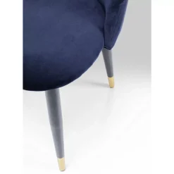 Stühle-KARE Design Stuhl Iris Velvet Blau (2/Set)