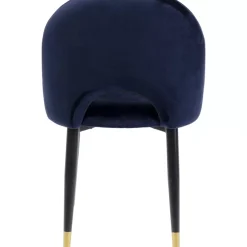 Stühle-KARE Design Stuhl Iris Velvet Blau (2/Set)