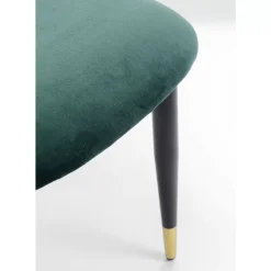 Stühle-KARE Design Stuhl Iris Velvet Grun