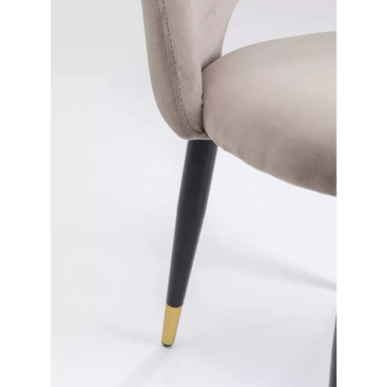 Stühle-KARE Design Stuhl Iris Velvet Taupe (2/Set)
