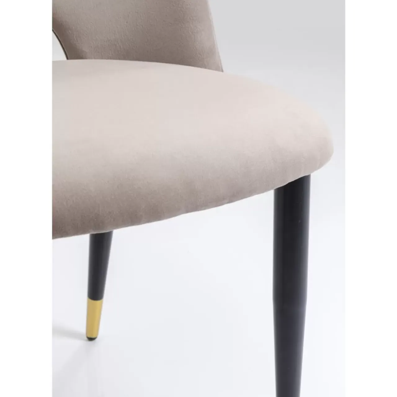 Stühle-KARE Design Stuhl Iris Velvet Taupe (2/Set)