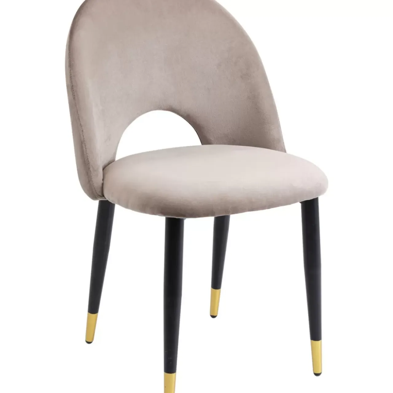 Stühle-KARE Design Stuhl Iris Velvet Taupe (2/Set)