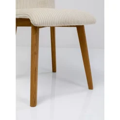 Stühle-KARE Design Stuhl Lara Cord Creme