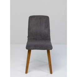 Stühle-KARE Design Stuhl Lara Cord Grau