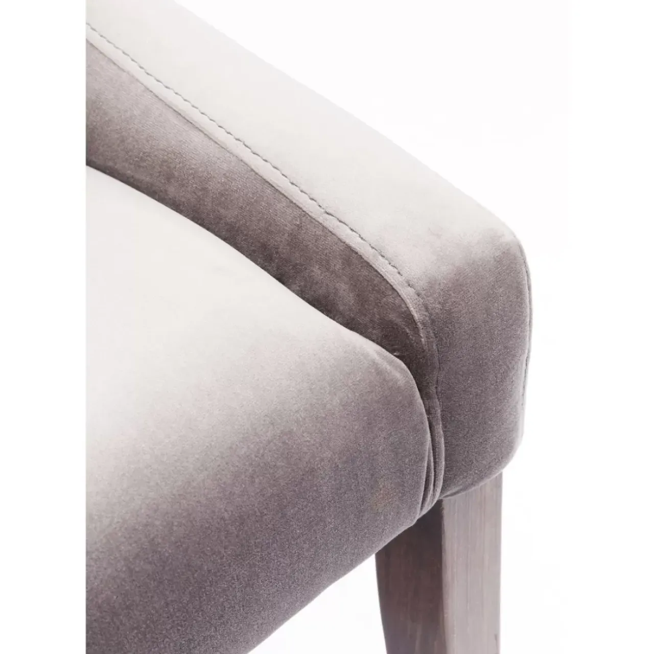 Stühle-KARE Design Stuhl Mode Velvet Grau