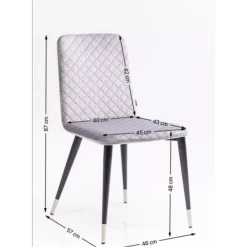 Stühle-KARE Design Stuhl Montmartre Grau