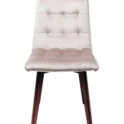Stühle-KARE Design Stuhl Moritz Velvet Silbergrau