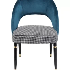 Stühle-KARE Design Stuhl Samantha Petrol