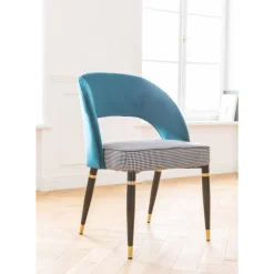 Stühle-KARE Design Stuhl Samantha Petrol