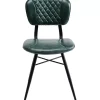 Stühle-KARE Design Stuhl Samba Leder Dunkelgrun