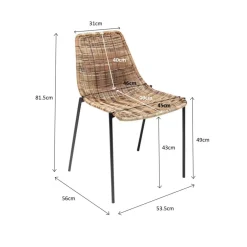 Outdoormöbel-KARE Design Stuhl Tansania
