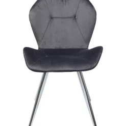 Stühle-KARE Design Stuhl Viva Grau Chrom