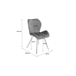 Stühle-KARE Design Stuhl Viva Schwarz