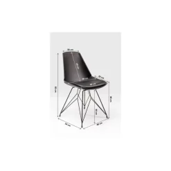 Stühle-KARE Design Stuhl Wire Black