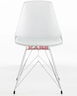 Stühle-KARE Design Stuhl Wire White
