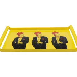 Geschirr & Tischaccessoires-KARE Design Tablett Ego Rooster 49X30Cm