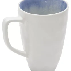 Geschirr & Tischaccessoires-KARE Design Tasse Crackle White Blue