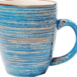 Geschirr & Tischaccessoires-KARE Design Tasse Swirl Blau