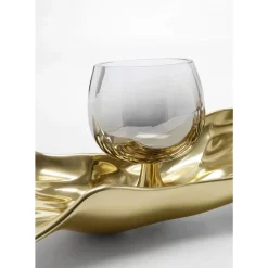 Deko & Geschenkartikel-KARE Design Teelichthalter 3 Jade Gold (4/Tlg.)