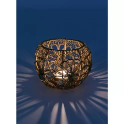 Deko & Geschenkartikel-KARE Design Teelichthalter Hayat Brass O12Cm