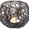 Deko & Geschenkartikel-KARE Design Teelichthalter Hayat Schwarz O12Cm