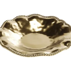 Geschirr & Tischaccessoires-KARE Design Teller Bell Gold O36Cm