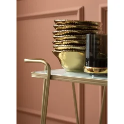 Geschirr & Tischaccessoires-KARE Design Teller Bell Gold O36Cm
