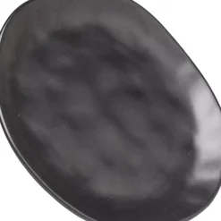 Geschirr & Tischaccessoires-KARE Design Teller Organic Black O20Cm