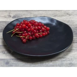 Geschirr & Tischaccessoires-KARE Design Teller Organic Black O20Cm