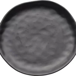 Geschirr & Tischaccessoires-KARE Design Teller Organic Black O26Cm