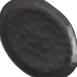 Geschirr & Tischaccessoires-KARE Design Teller Organic Black O26Cm