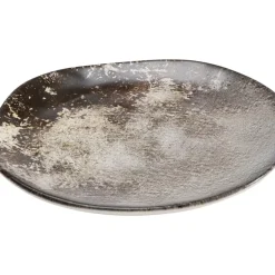 Geschirr & Tischaccessoires-KARE Design Teller Savannah Braun/Grau Matt O26Cm