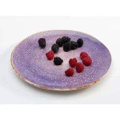 Geschirr & Tischaccessoires-KARE Design Teller Shirley Violett O26Cm
