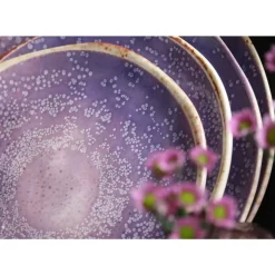 Geschirr & Tischaccessoires-KARE Design Teller Tief Shirley Violett O21Cm