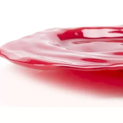 Geschirr & Tischaccessoires-KARE Design Teller Tornado Rot O46Cm