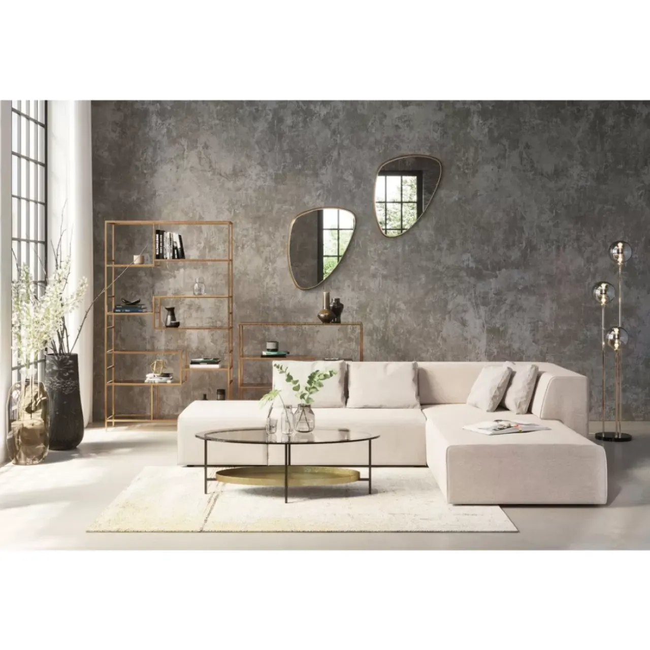 Teppiche-KARE Design Teppich Abstract Beige 170X240Cm