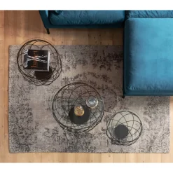Teppiche-KARE Design Teppich Kelim Pop Grey 170X240Cm