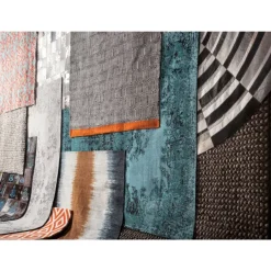 Teppiche-KARE Design Teppich Kelim Pop Turquoise 170X240Cm