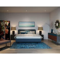 Teppiche-KARE Design Teppich Kelim Pop Turquoise 170X240Cm