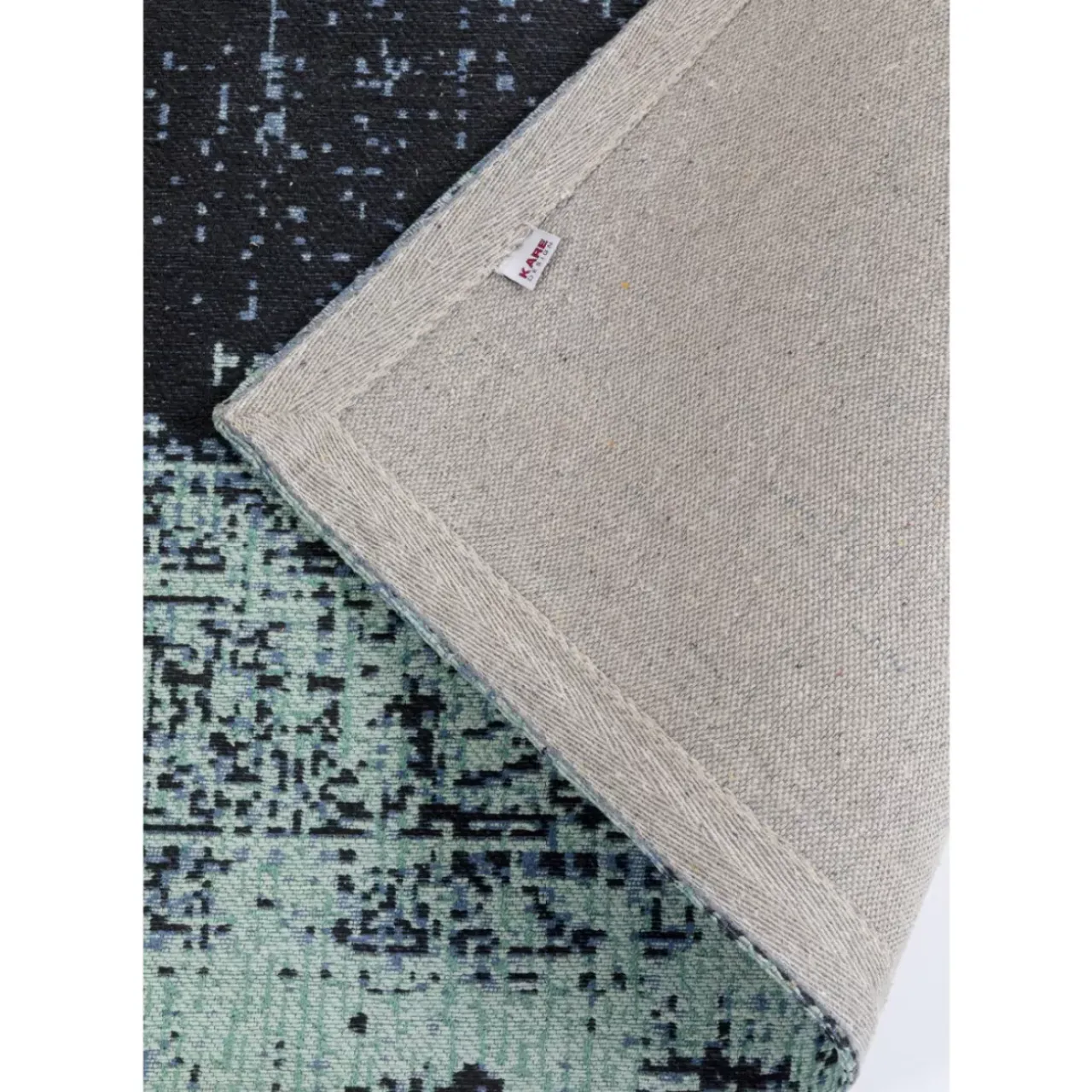 Teppiche-KARE Design Teppich Vintage Deep Sea Blau 170X240Cm