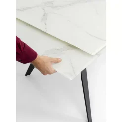 Tische-KARE Design Tisch Amsterdam Marble 160(40+40)X90
