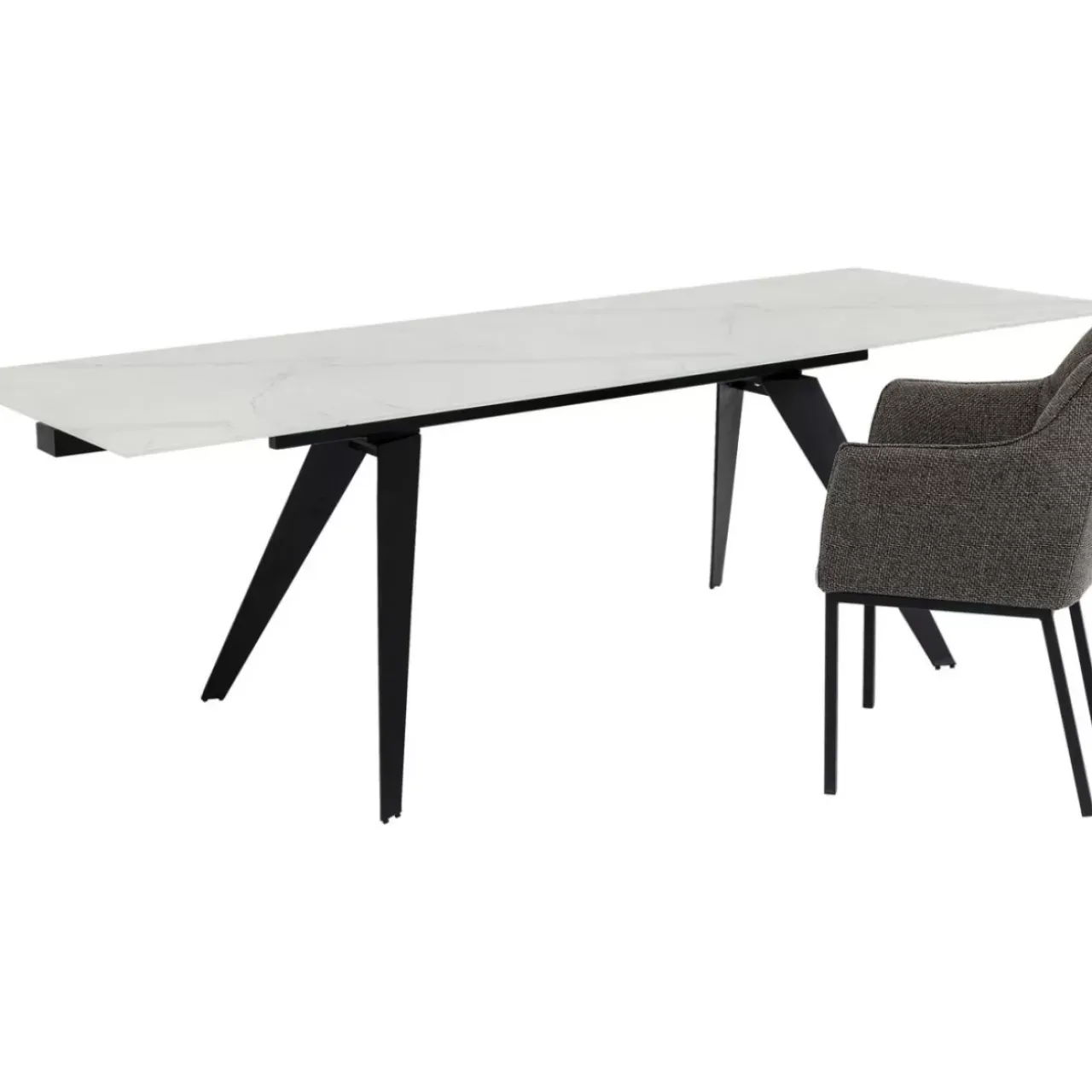 Tische-KARE Design Tisch Amsterdam Marble 160(40+40)X90