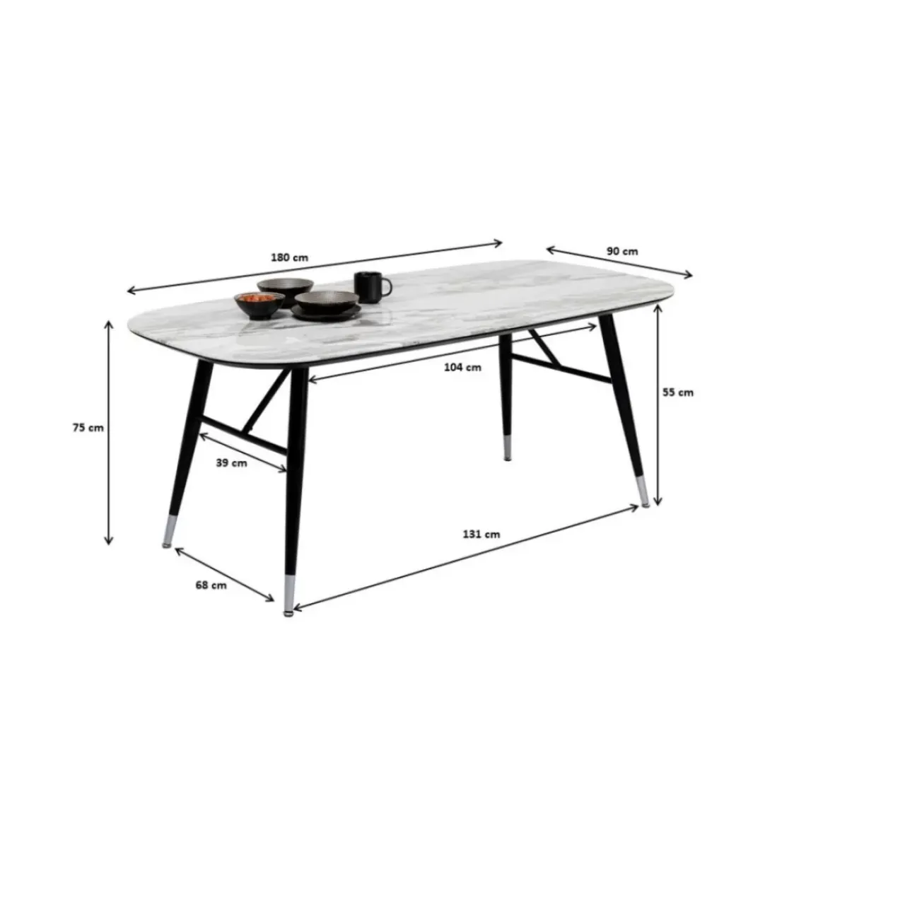Tische-KARE Design Tisch Catania 180X90