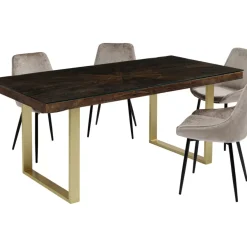 Tische-KARE Design Tisch Conley Messing 180X90