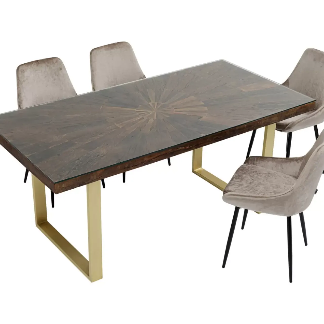 Tische-KARE Design Tisch Conley Messing 180X90
